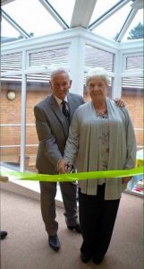 image of Florence and David Rayson at the opening of the Venus Wing at Crosshill